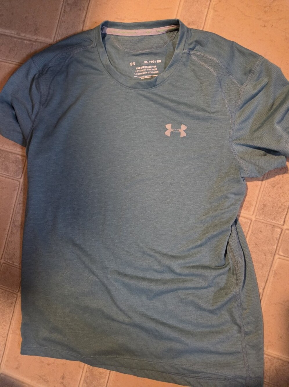 Under Armour Short Sleeve Performance Tee in Teal Blue